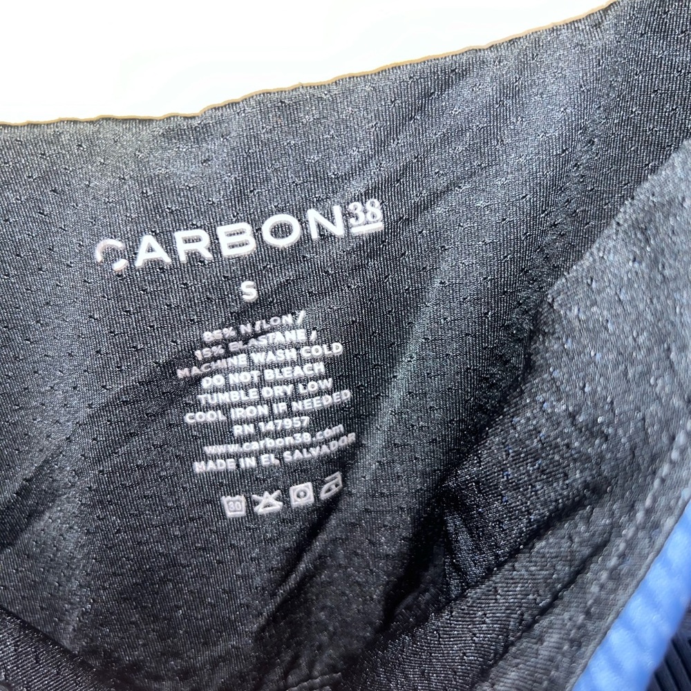Carbon38 Blue Ribbed Tank Top - Picture 4 of 5